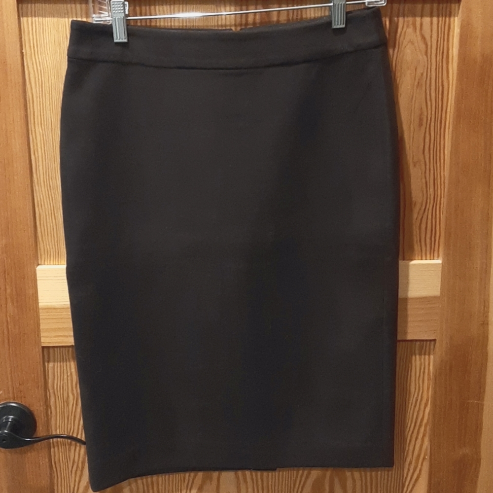 Ann Taylor Dark Brown Faux Suede Skirt